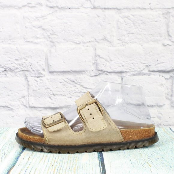 L.L. Bean Other - LL Bean Tan Suede Adjustable Strap Slip On Casual Slide Sandals Size 4